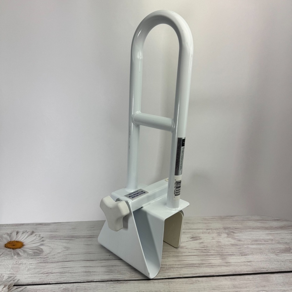 Medline Bathtub Grab Bar Shower Safety Handle Pregnant Elderly Rail Tub Clamp